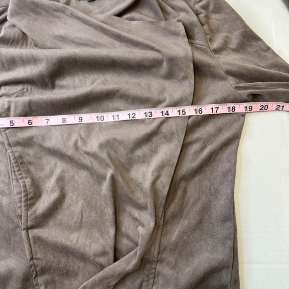 Kut from the Kloth Suede Brown Open Cardigan size Large - Picture 8 of 9